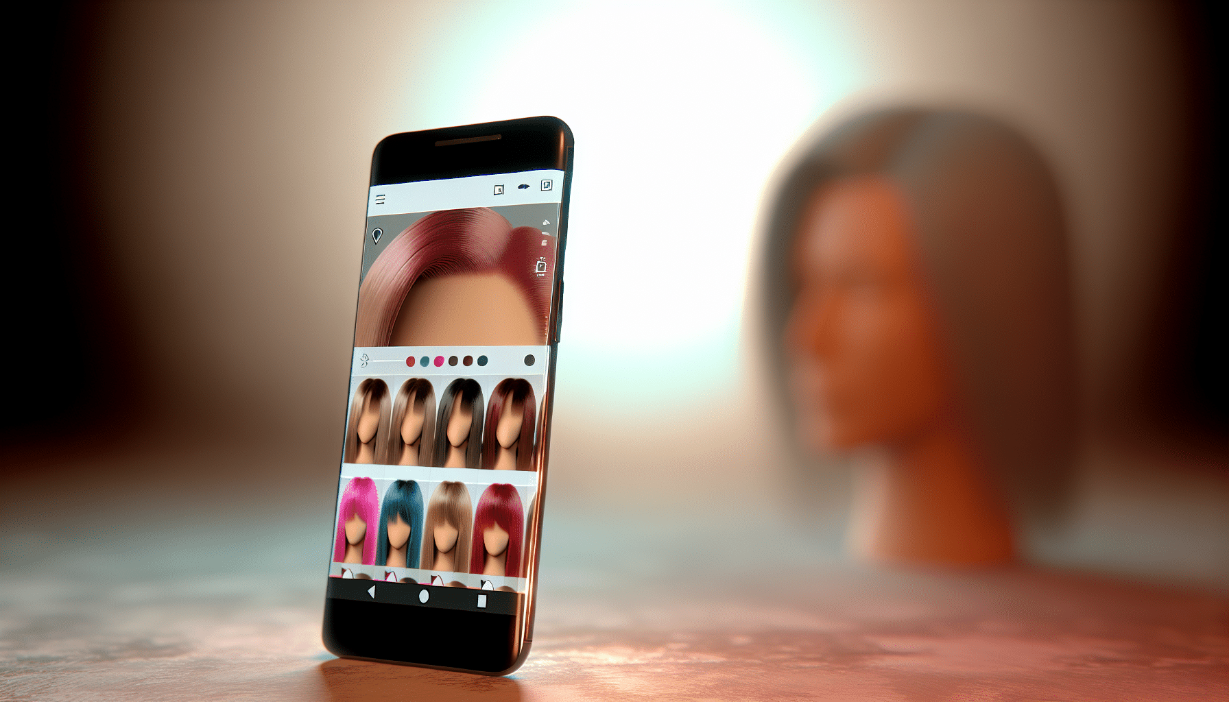 Prueba nuevos tipos de cabello directamente desde tu celular